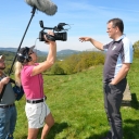 Director Tom Hansell and cinematographer Suzanne Clouzeau interview entrepreneur Geraint Lewis in the Dulais Valley of South Wales.