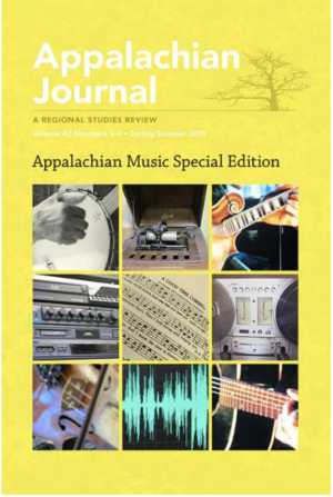 Cover image of the Appalachian Journal, its first special edition on Appalachian music.