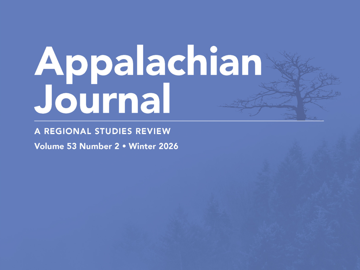 Appalachian Journal (vol. 53, no. 2) now available